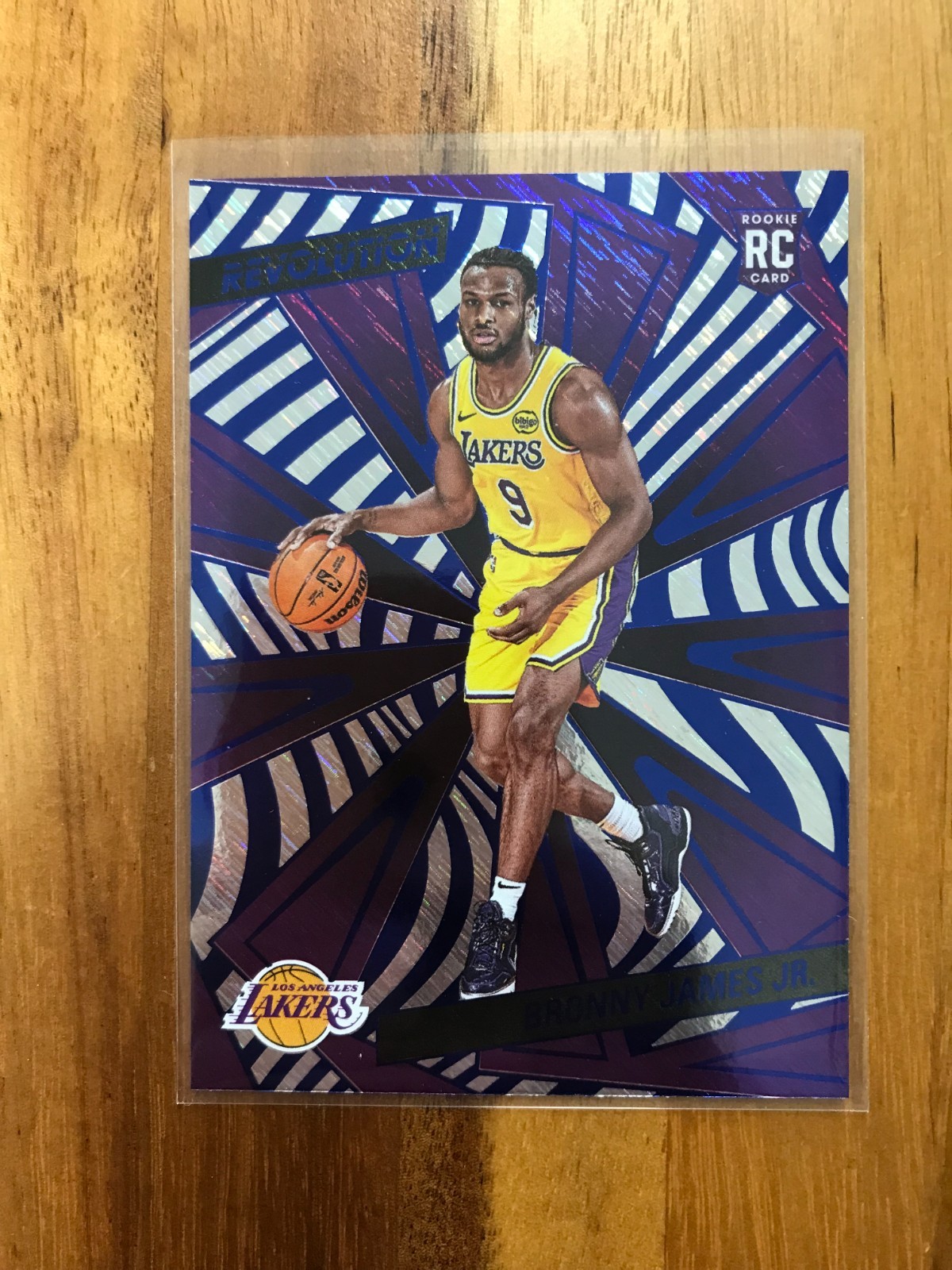 Bronny James Jr Rookie #118 2024-25 Panini Revolution Blue Storm Lakers Card NBA