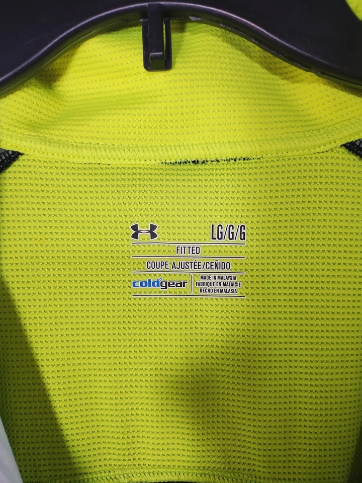 Under Armour Mens Large Black Cold Gear Soft Shell Full Zip Jacket Coat - Image 4 of 4