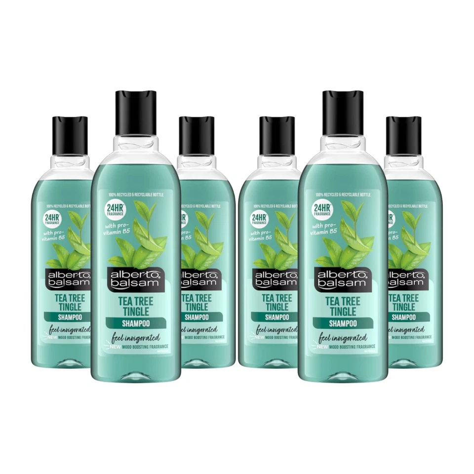 Alberto Balsam Shampoo Tea Tree Tingle 350ml x6