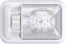 12V Led Ceiling Dome Light Interior Lighting for Trailer Camper with Switch, Sin