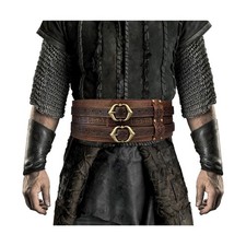HiiFeuer Viking Wide Belt, Medieval Faux Leather Armor Belt, Knight Corset Be...