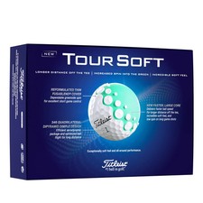 2024 Titleist Tour Soft Golf Balls 12ct, White, Free ship