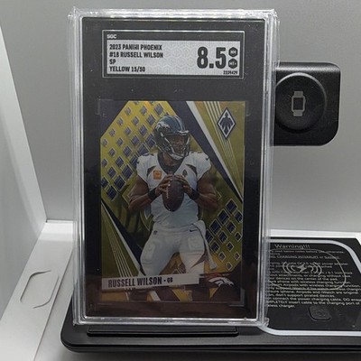 Panini Phoenix 2023 Russell Wilson Denver Broncos #18 Yellow /50 SGC 8.5