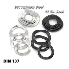 Crinkle Washers Spring Washers A2 Stainless & 65Mn Steel M3~ M118 DIN 137 Type B