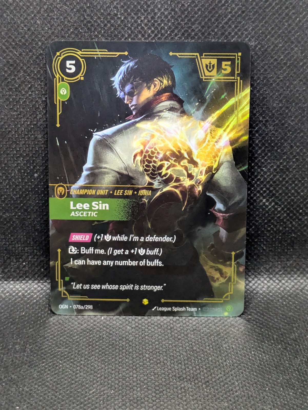 Riftbound - League of Legends TCG: Origins (OGN) - Lee Sin Ascetic - 078a/298