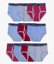 Fruit of the Loom Boys Underwear    8      Pack Briefs Size M   Open Packing