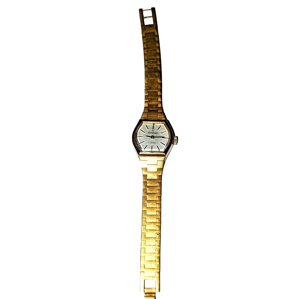 Vintage Cortebert Women's Gold Tone 17 Jewels Manual Wind Watch Works great! - Image 2 of 4