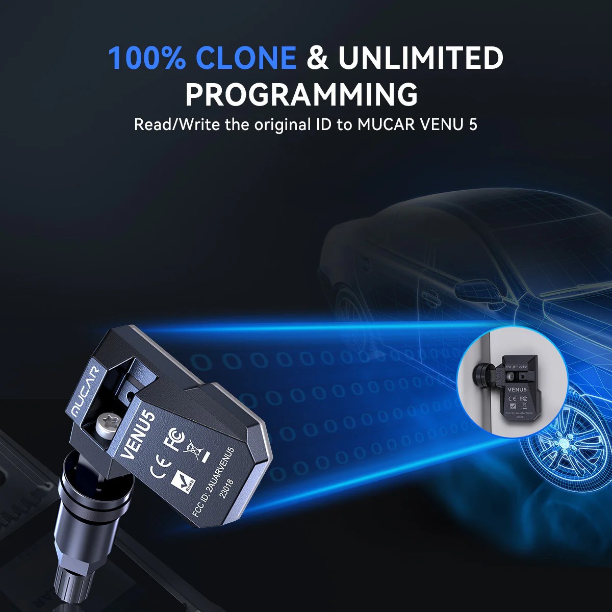 Mucar 892BT Full Systems Auto Scanner CANFD & DOIP OBD2 AI Diagnostic TPMS Tool