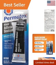 Multi-Purpose Black Silicone Sealant, 3 oz - Flexible  Durable Repair Solution