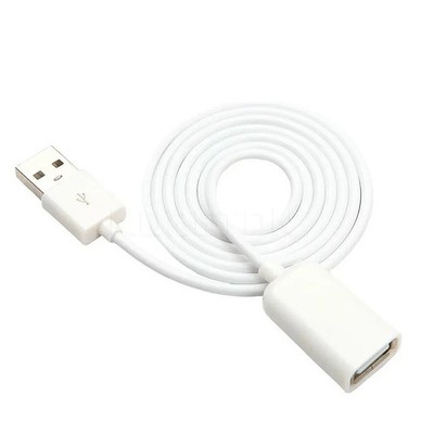 Weiß USB 2.0 Verlängerungskabel Stecker auf Buchse Verlängerung Tastatur USB Kabel