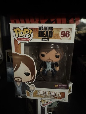 Funko Pop! Exclusive Biker Daryl Figure #96 The Walking Dead PX Previews