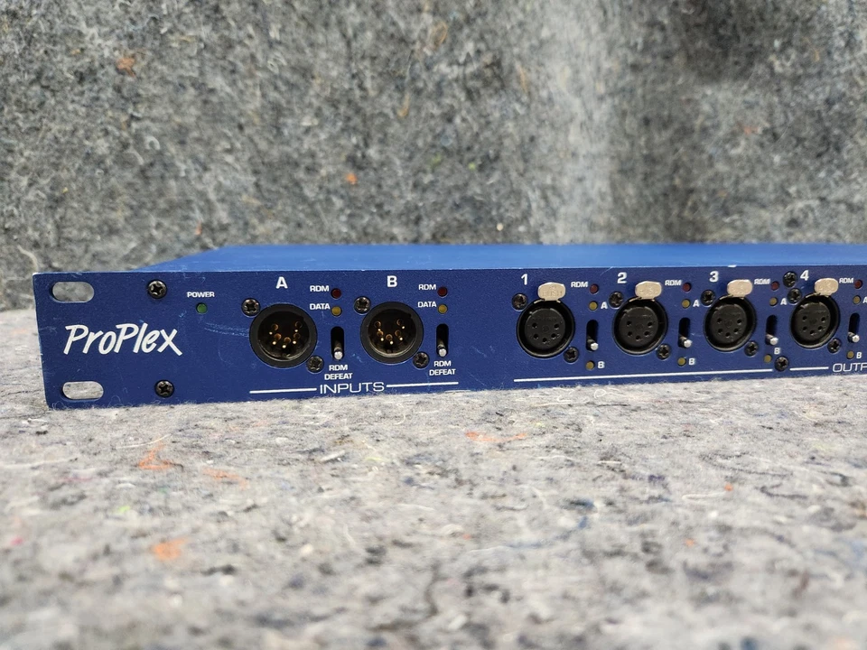 TMB ProPlex DMX512 Opto-Splitter 2x8 w/RDM (2x 5-Pin XLR In, 8x Out) PPDDS285RR - Image 3 of 4