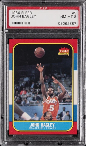 1986 FLEER #5 JOHN BAGLEY ROOKIE RC PSA 8