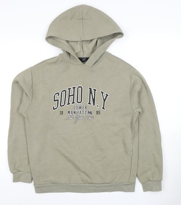 Grauer Pullover Hoodie Jungen UK-Größe 12-13 Jahre New Look