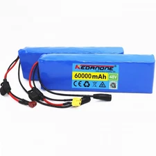 New Li-ion Battery 48V 60Ah 13S2P BMS electric bicycle T+DCPlug +54.6A charger