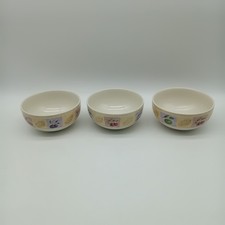 Vintage Retired Marks & Spencer Home Wild Fruits Textured Cereal Bowls x3