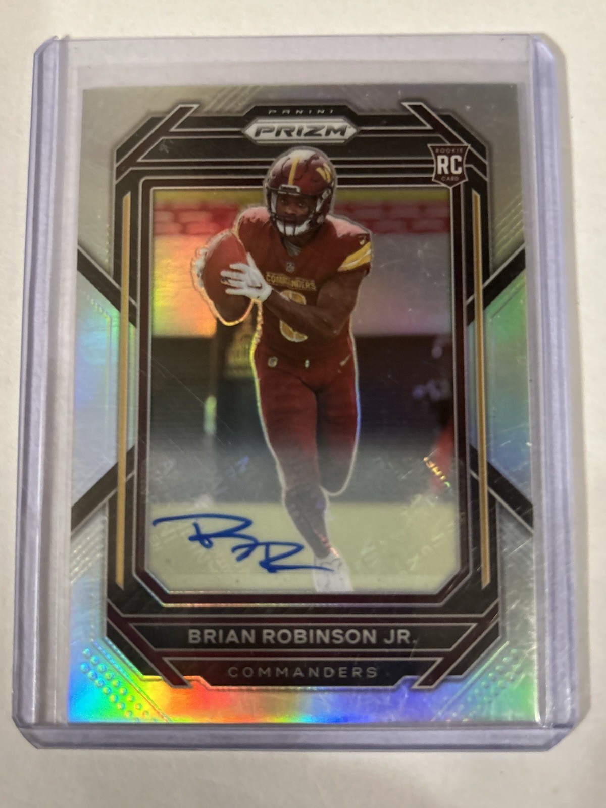 Brian Robinson Jr. Panini Prizm #321 Autograph-Silver