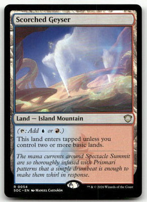 #ad Scorched Geyser #54 NM Commander: Secrets of Strixhaven SOC Magic MTG $4.49
