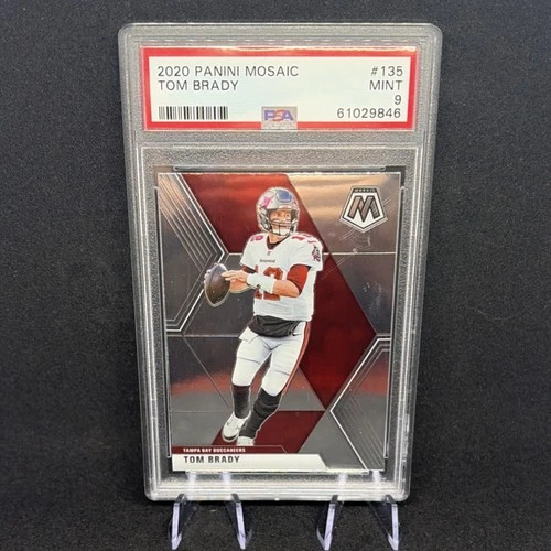 2020 Panini Mosaic Tom Brady #135 PSA 9 Tampa Bay Buccaneers Football Card