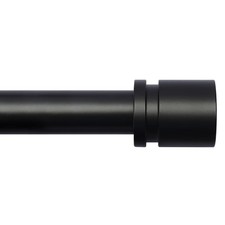 Curtain Rods for Windows 16 to 48 or 60 Inches Max Adjustable Length 1 Inch D...