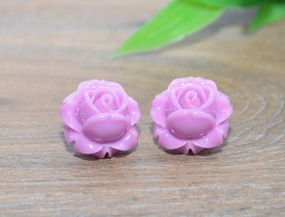 ROSEN BLÜTEN OHRSTECKER +++ AUSWAHL +++ Ohrringe Paar Blumen silber EDELSTAHL