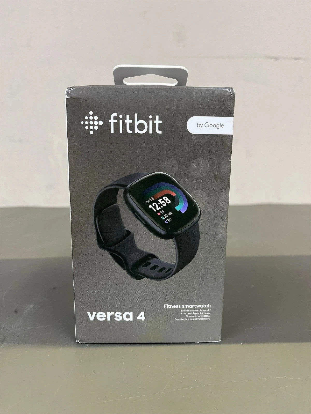 Fitbit Versa 4 Smartwatch GPS Fitness Tracker Black – Open Box
