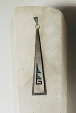 Native American Hopi Sterling Silver * Overlay Style * Sympol Pendant
