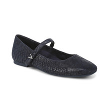 FLASH SALE VIONIC Women's Alameda Mary Jane Flat, Navy Snake Embossed Suede