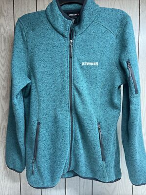 Striker Ice Womens Lodge Fleece Mariot Size Large Heather Teal EUC B22