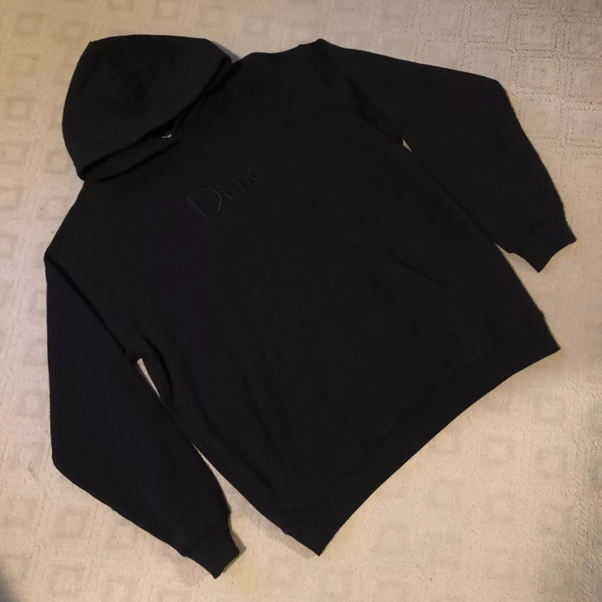 Dime MTL Classic Logo Pullover Hoodie (Black Tonal, Size XL) | eBay