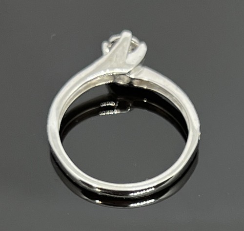 White Gold Diamond Ring 9ct Embrace Ring 21x Diamonds 0.30ct Hallmarked Size L - Picture 5 of 10