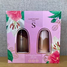 Sanctuary Spa Lily & Rose Favourites Gift Set 150ml Body Lotion & Body Wash NEW