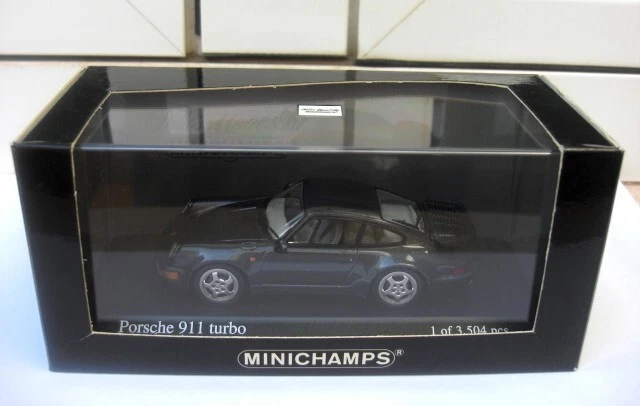 Porsche 911 Turbo 1990 black Minichamps 430069109 MIB 1:43 914 928 930 944 968 - Imagen 4 de 4