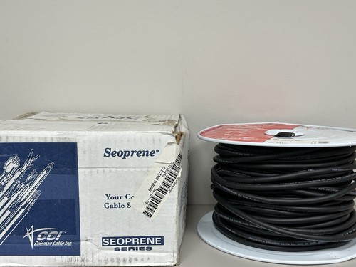 Cable de cobre trenzado flexible negro CCI Seoprene SJEW 250' 18/3, carrete portátil - Imagen 4 de 12