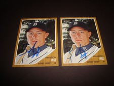 Brandon Inge Tigers 2011 Topps Heritage #62 Signed Authentic Autograph 920