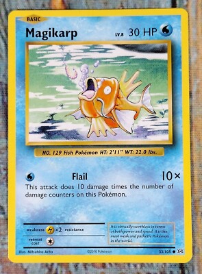 MAGIKARP 33/108 Common / XY Evolutions 2016 / Basic Pokémon NM (#6)