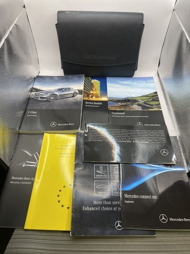 GENUINE MERCEDES C CLASS W205 2015-2018 OWNERS MANUAL HANDBOOK WALLET PACK - Picture 2 of 3