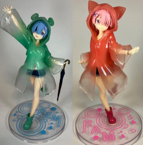 Re: ZERO Starting Life in Another World Figure lot of 2 Rem Ram rainy day ver.   - Picture 1 of 7