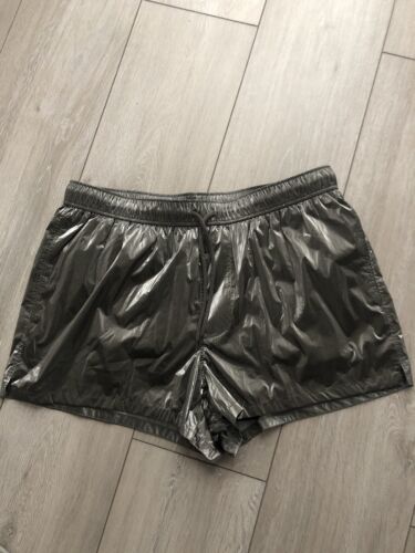 Asos Design Mens Swim Shorts In Silver Metallic SizeL Brand-new