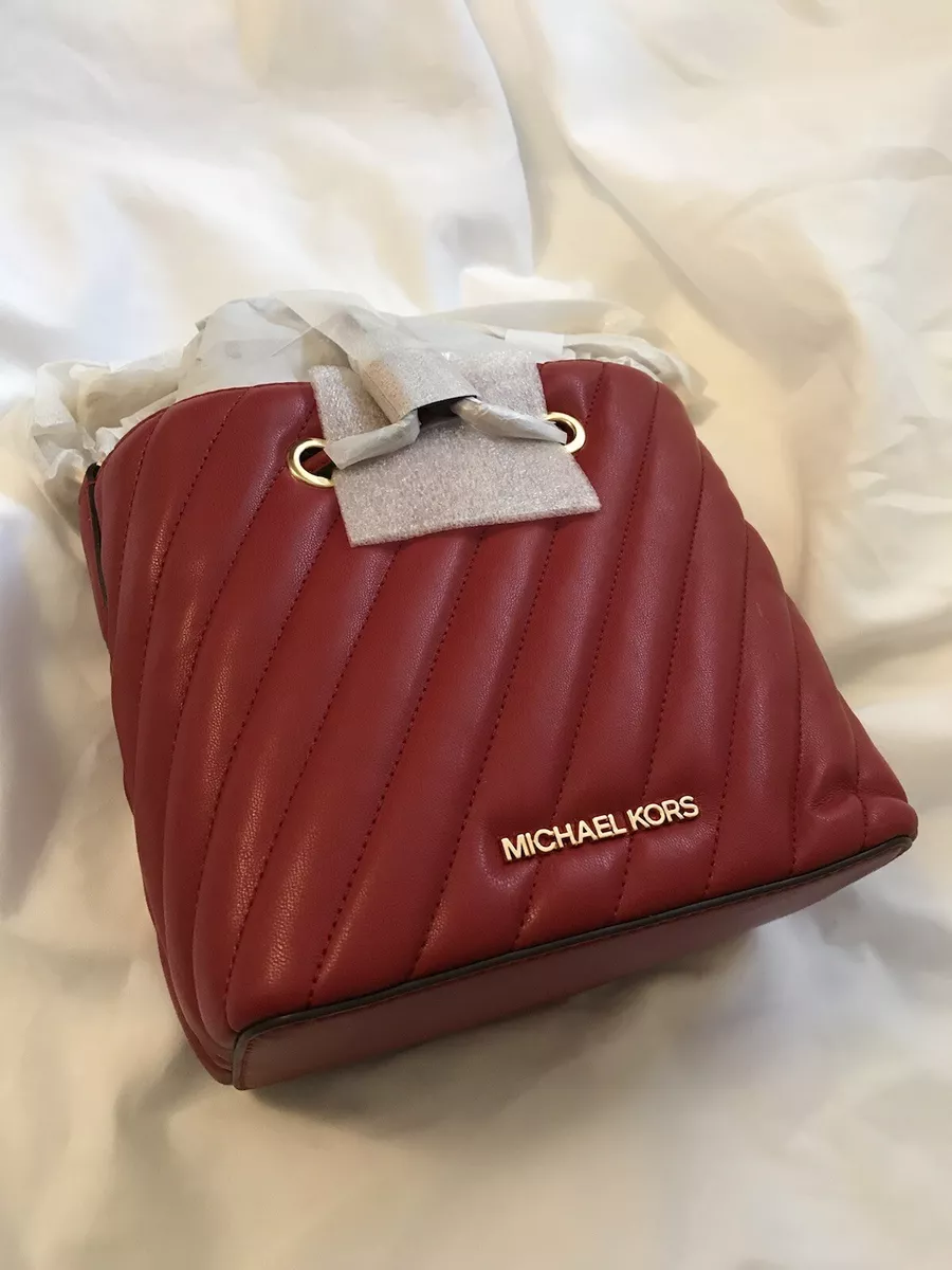 Authentic Red Michael Kors Handbag