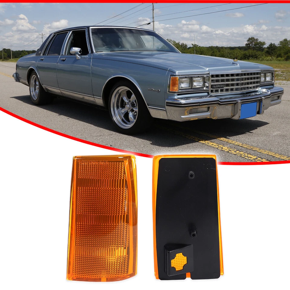 PAR de luces marcadoras delanteras laterales para 81-85 Chevy Caprice NUEVO juego de luces izquierda derecha Foto 2 de 4