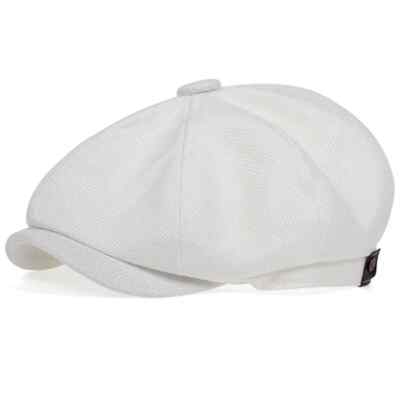 Retro Schiebermütze Herren Damen Unisex Gatsby Flatcap Mütze Frühling Sommer Loo