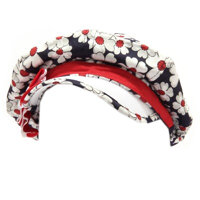 1705W basco bimba girl MONNALISA cotton blue/floral basque hat