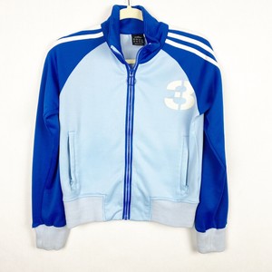 adidas originals three stripe bell sleeve track jacket in black