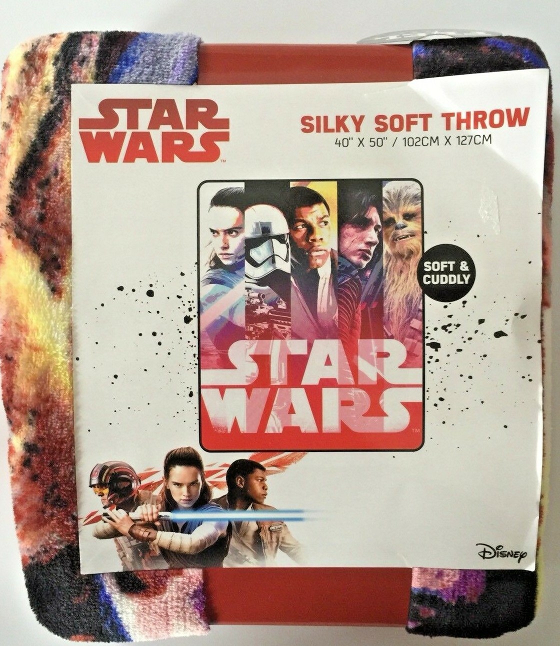 Lanzamiento de Star Wars. Disney Los Últimos Jedi Lanzamiento Suave Sedoso 40" X 50"-Nuevo