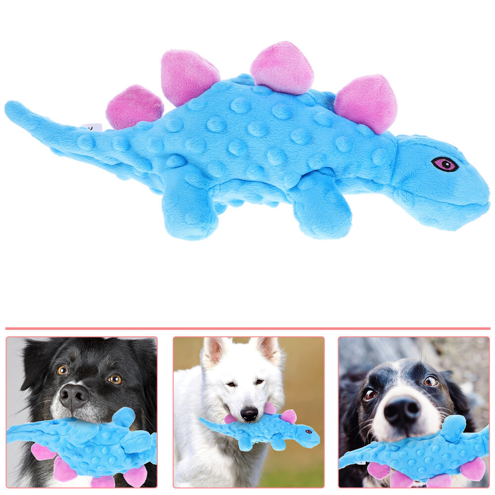Squeaky Dinosaur Dog Toy Cartoon Squeaky Plush Puppy Toy Puppy Molar