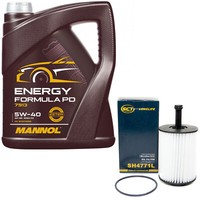 MotoröL Set 5W-40 5 Liter + ÖLfilter SH 4771 L FüR Audi Dodge Jeep Seat Skoda VW