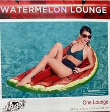 Watermelon Pool Float Lounge Inflatable Raft H2O GO 68X35 New In Box