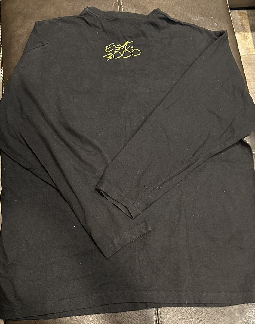 ラスト１枚新品海外限定OUTKAST Tシャツ XL ブラック T-BOXTY-LS Long-sleeve T-shirt with Livestream print