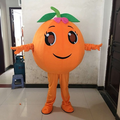 Orange security Fruit Mascot Costume Cosplay Fancy Dress Party Ca Max 73% OFF Outfits